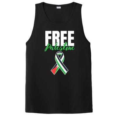 Free Palestine Gaza Palestinian Flag PosiCharge Competitor Tank