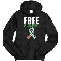 Free Palestine Gaza Palestinian Flag Tie Dye Hoodie