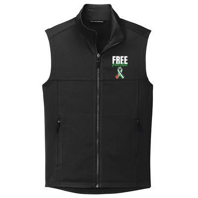 Free Palestine Gaza Palestinian Flag Collective Smooth Fleece Vest