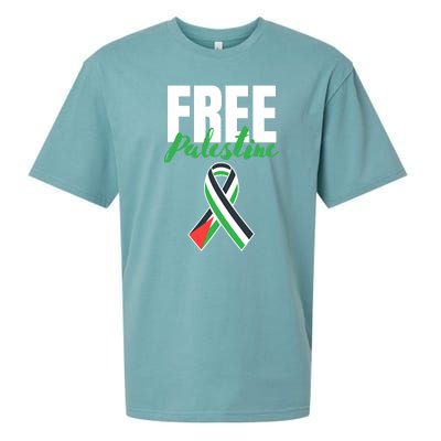 Free Palestine Gaza Palestinian Flag Sueded Cloud Jersey T-Shirt