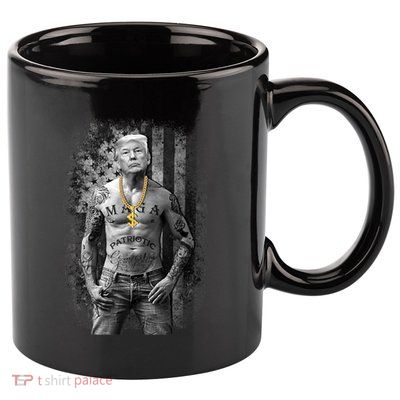 Funny Patriotic Gangster Anti Liberal Pro Trump Republican Gift 11oz C Handle Ceramic Mug