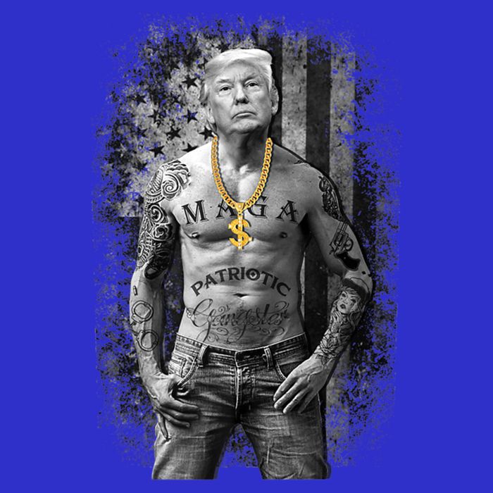 Funny Patriotic Gangster Anti Liberal Pro Trump Republican Gift T-Shirt