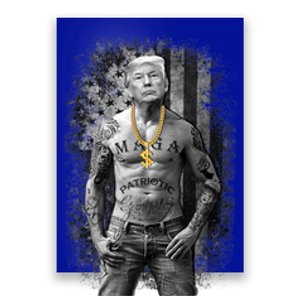 Funny Patriotic Gangster Anti Liberal Pro Trump Republican Gift Poster