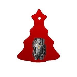 Funny Patriotic Gangster Anti Liberal Pro Trump Republican Gift Ceramic Tree Ornament