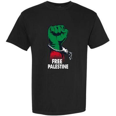 Free Palestine Gaza Palestinian Flag Garment-Dyed Heavyweight T-Shirt