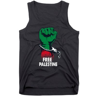 Free Palestine Gaza Palestinian Flag Tank Top