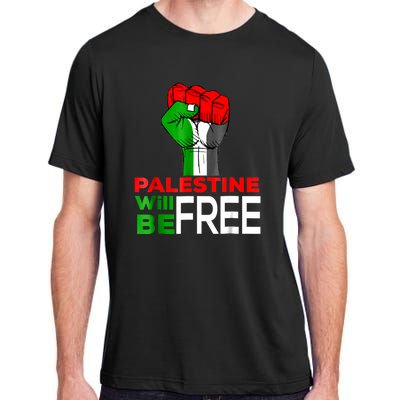 Free Palestine Gaza Palestinian Flag Adult ChromaSoft Performance T-Shirt