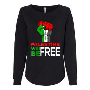 Free Palestine Gaza Palestinian Flag Womens California Wash Sweatshirt