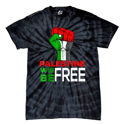 Free Palestine Gaza Palestinian Flag Tie-Dye T-Shirt