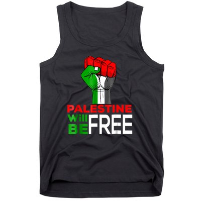 Free Palestine Gaza Palestinian Flag Tank Top