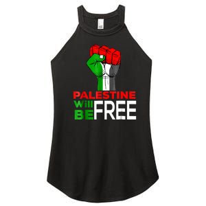 Free Palestine Gaza Palestinian Flag Women's Perfect Tri Rocker Tank