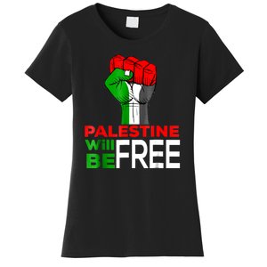 Free Palestine Gaza Palestinian Flag Women's T-Shirt