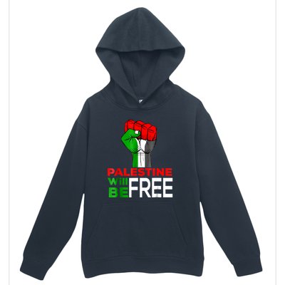 Free Palestine Gaza Palestinian Flag Urban Pullover Hoodie