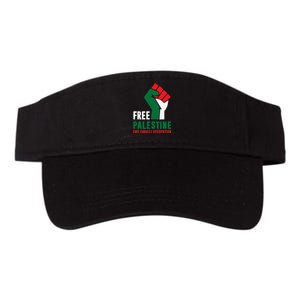 Free Palestine Gaza Freedom End Israeli Occupation Valucap Bio-Washed Visor