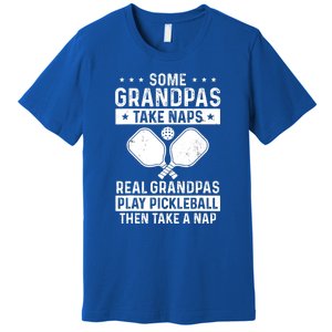 Funny Pickleball Grandpa Take Snaps Pickleball Player Gift Premium T-Shirt