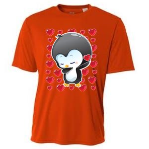 Funny Penguin Gift Valentines Day Funny Gift Cute Gift Cooling Performance Crew T-Shirt