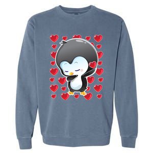 Funny Penguin Gift Valentines Day Funny Gift Cute Gift Garment-Dyed Sweatshirt