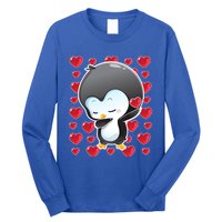 Funny Penguin Gift Valentines Day Funny Gift Cute Gift Long Sleeve Shirt