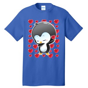 Funny Penguin Gift Valentines Day Funny Gift Cute Gift Tall T-Shirt