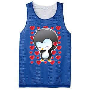 Funny Penguin Gift Valentines Day Funny Gift Cute Gift Mesh Reversible Basketball Jersey Tank