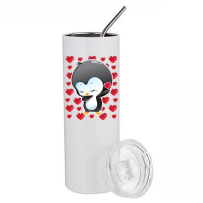 Funny Penguin Gift Valentines Day Funny Gift Cute Gift Stainless Steel Tumbler