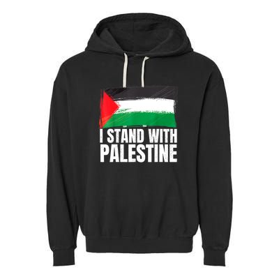 Free Palestine Gaza Palestinian Flag Garment-Dyed Fleece Hoodie