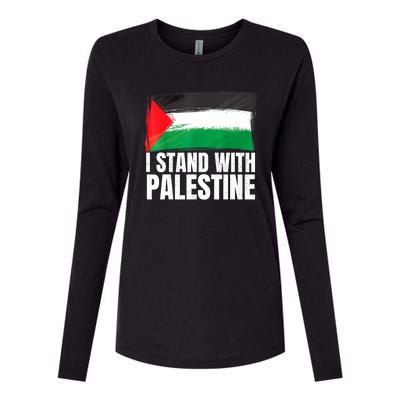 Free Palestine Gaza Palestinian Flag Womens Cotton Relaxed Long Sleeve T-Shirt