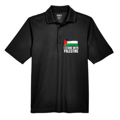 Free Palestine Gaza Palestinian Flag Men's Origin Performance Pique Polo