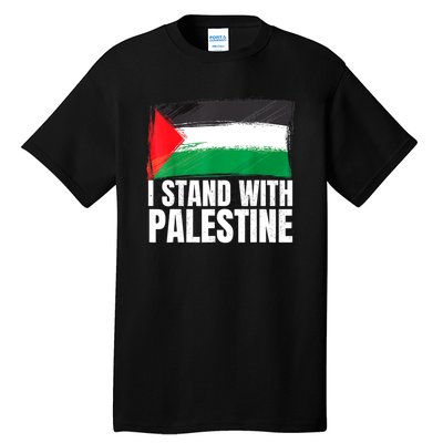 Free Palestine Gaza Palestinian Flag Tall T-Shirt