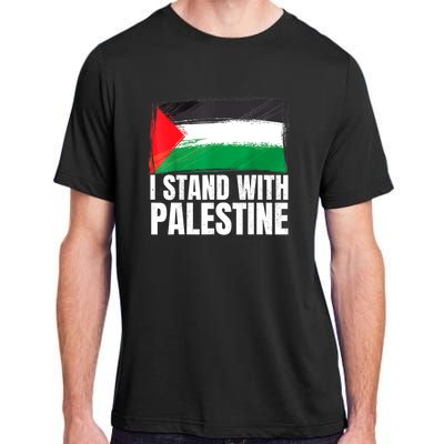 Free Palestine Gaza Palestinian Flag Adult ChromaSoft Performance T-Shirt