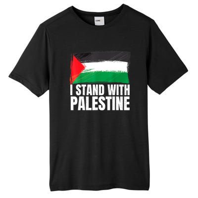 Free Palestine Gaza Palestinian Flag Tall Fusion ChromaSoft Performance T-Shirt