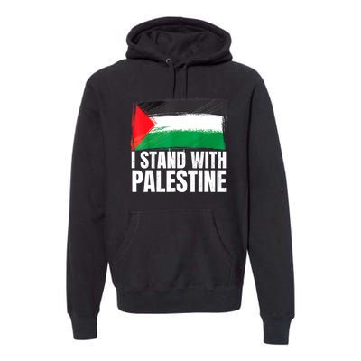 Free Palestine Gaza Palestinian Flag Premium Hoodie