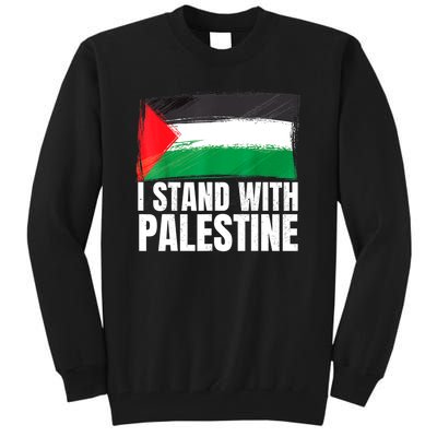 Free Palestine Gaza Palestinian Flag Tall Sweatshirt