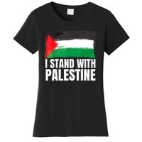 Free Palestine Gaza Palestinian Flag Women's T-Shirt