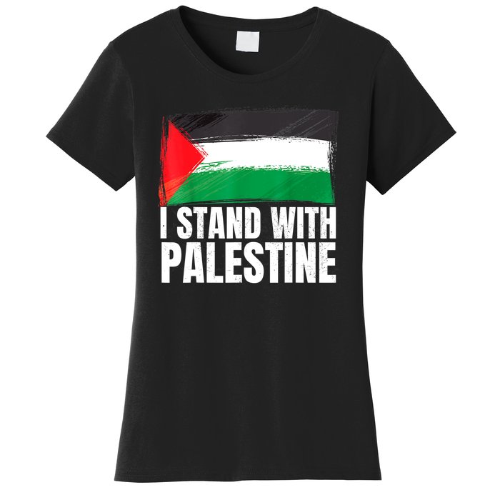 Free Palestine Gaza Palestinian Flag Women's T-Shirt