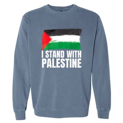 Free Palestine Gaza Palestinian Flag Garment-Dyed Sweatshirt