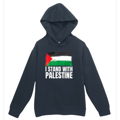 Free Palestine Gaza Palestinian Flag Urban Pullover Hoodie