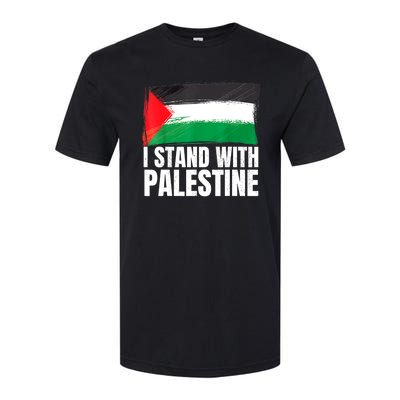 Free Palestine Gaza Palestinian Flag Softstyle CVC T-Shirt