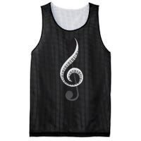 Funny Piano Gift For  Cool Treble Clef Musical Note Mesh Reversible Basketball Jersey Tank