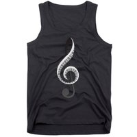 Funny Piano Gift For  Cool Treble Clef Musical Note Tank Top