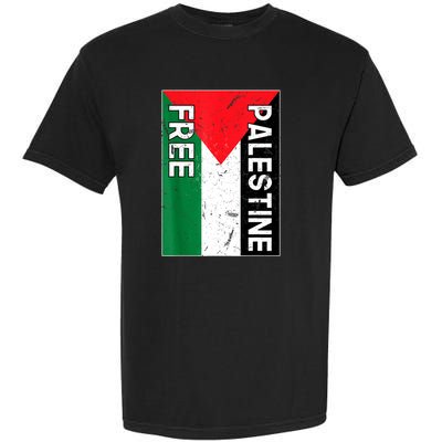 Free Palestine Gaza Palestinian Flag Garment-Dyed Heavyweight T-Shirt