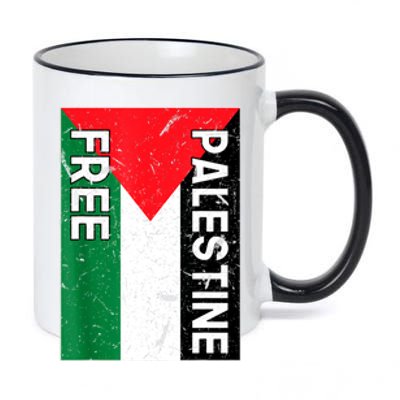 Free Palestine Gaza Palestinian Flag 11oz Black Color Changing Mug