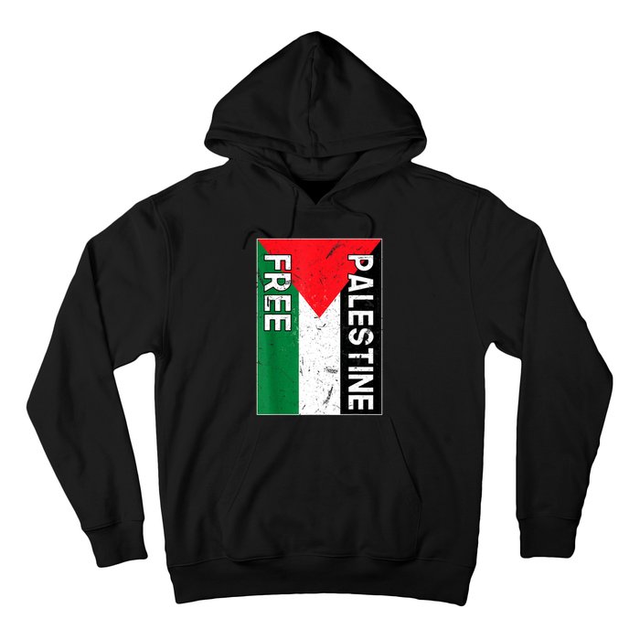 Free Palestine Gaza Palestinian Flag Hoodie