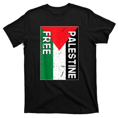 Free Palestine Gaza Palestinian Flag T-Shirt