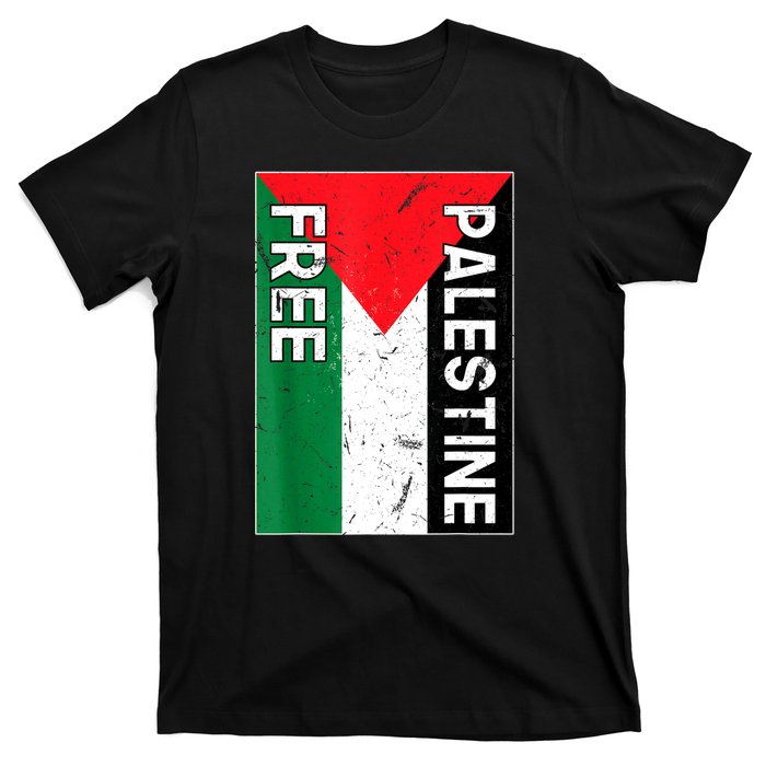 Free Palestine Gaza Palestinian Flag T-Shirt