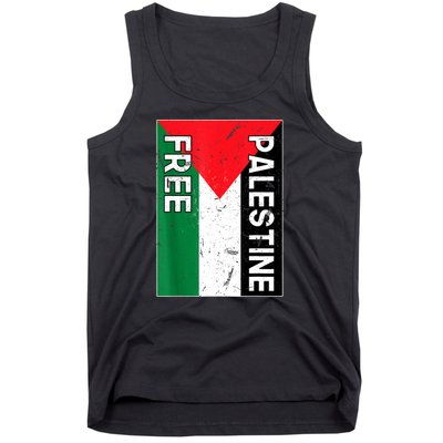 Free Palestine Gaza Palestinian Flag Tank Top