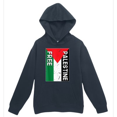 Free Palestine Gaza Palestinian Flag Urban Pullover Hoodie