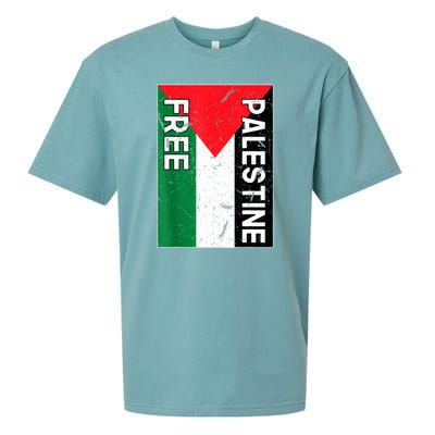 Free Palestine Gaza Palestinian Flag Sueded Cloud Jersey T-Shirt