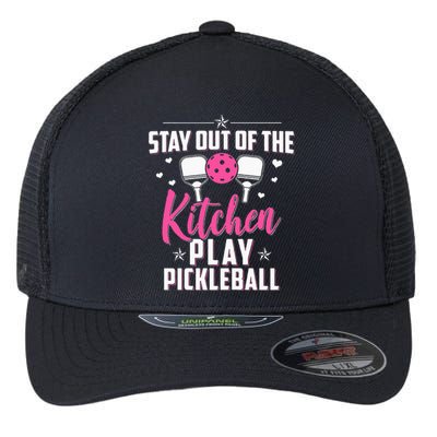 Funny Pickleball Graphic for  Pickleball Player Flexfit Unipanel Trucker Cap