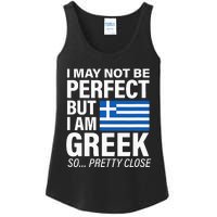 Funny Perfect Greek Flag I Love Greece Ladies Essential Tank